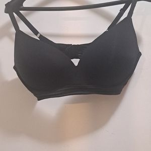 Auden Wire free Lightly Lined T Shirt Black Bra Women 38DD